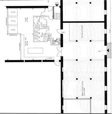 Grundriss Küche & Lager