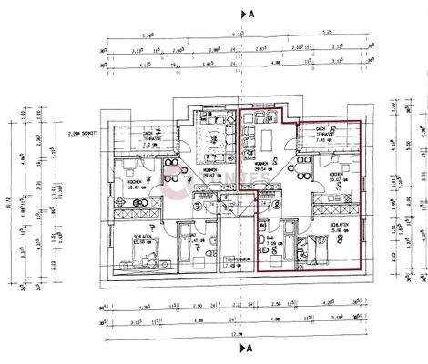 Grundriss - Dachgeschosswohnung