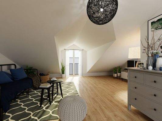 Das lichtdurchflutete Dachstudio