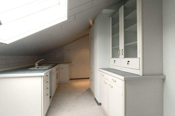 Küche im Dachgeschoss