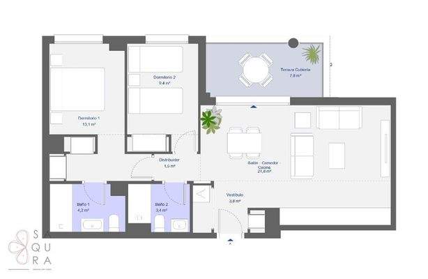 Bioque 2 Planta 1 a Letra A 1