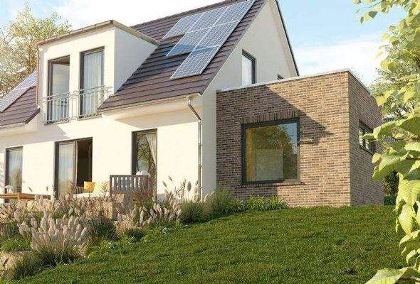 Gartenansicht-Klinker