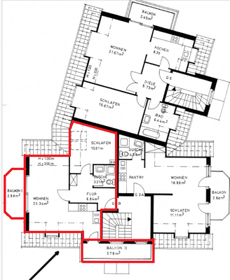 Grundriss Obergeschoss