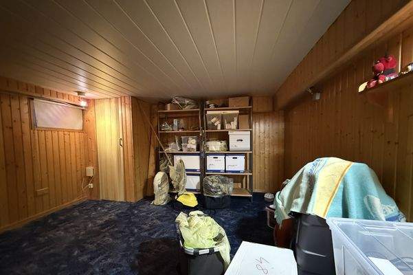 beheizbarer Kellerraum