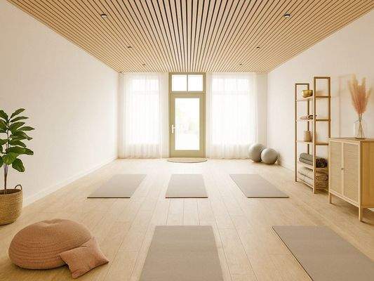 KI generiert // Hier könnte ein Yogastudio entstehen.