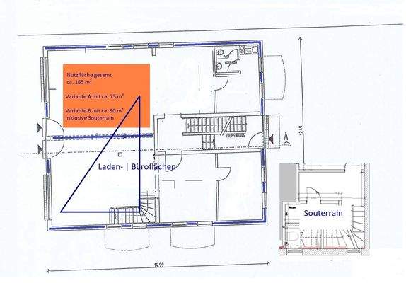 Grundriss gesamt ca. 165 m²