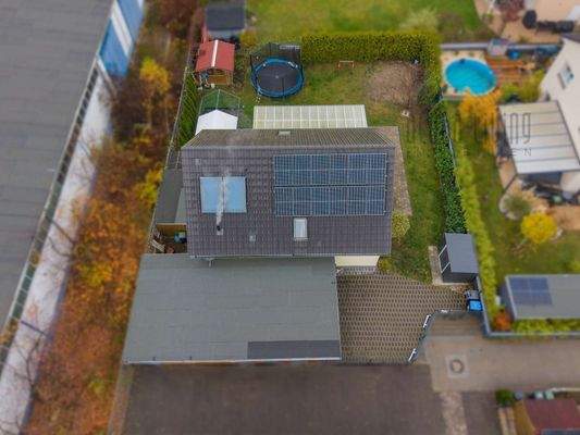 Hausansicht von oben