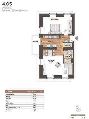 Grundriss - Maßstab 1:100 bei entsprechendem Heranzoomen