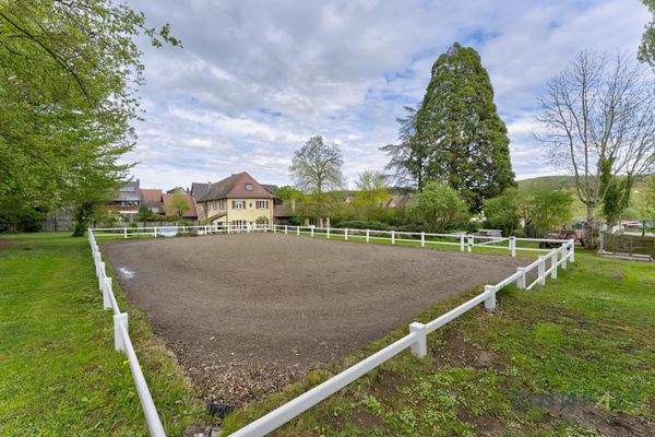 Reitplatz und Garten