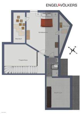 Grundriss Dachgeschoss 2 - Hauptwohnung