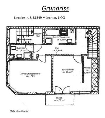 Grundriss 1. Obergeschoss