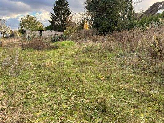 Baugrundstück hinter dem Haus