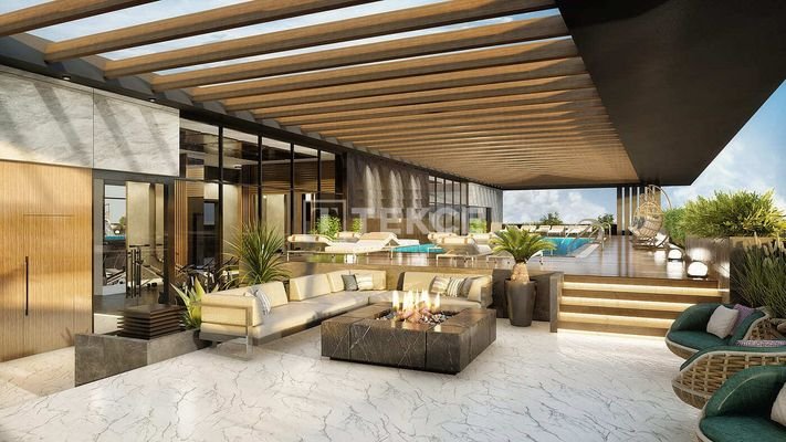 Apartments in a Compound with Pool and Security in İzmir Bornova