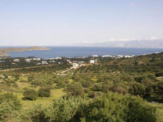 Kreta, Elounda: Baugrundstück mit Panoramablick zu verkaufen