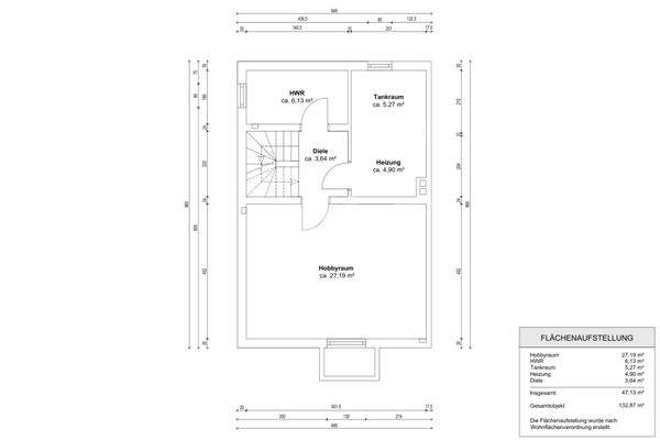 Grundriss Untergeschoss