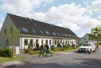 Unsere Reihenhäuser stehen in grüner Umgebung