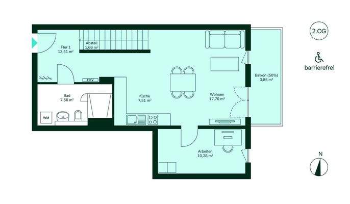 Grundriss des Untergeschosses