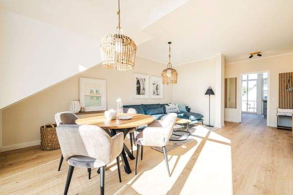 Wohn- Essbereich zur Musterwohnung