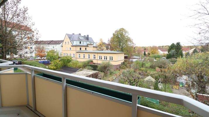 Aussicht Balkon im Herbst
