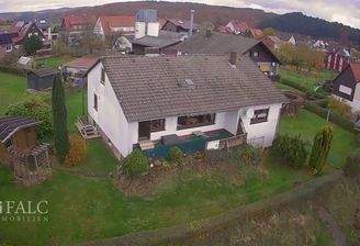 Drohenbild Hausrückseite