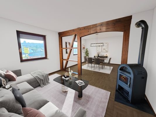 Wohn Esszimmer Renovierungsvorschlag