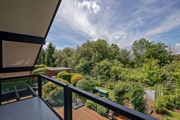 Der Blick vom Balkon im DG