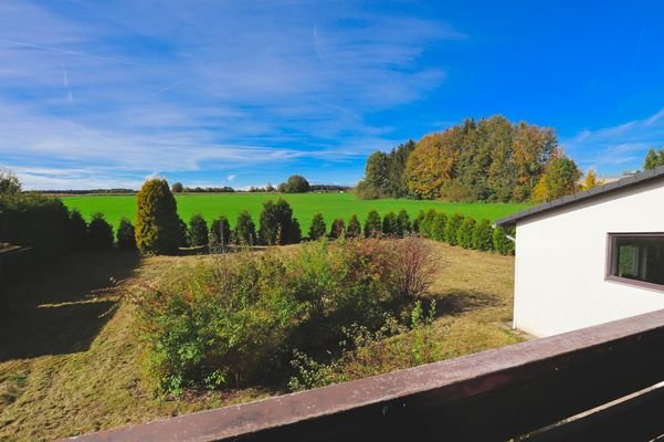 Blick vom Balkon