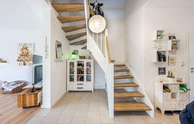 Treppenanlage ins Dachgeschoss