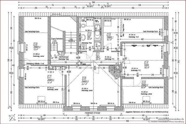 Grundriss 2 WE im OG