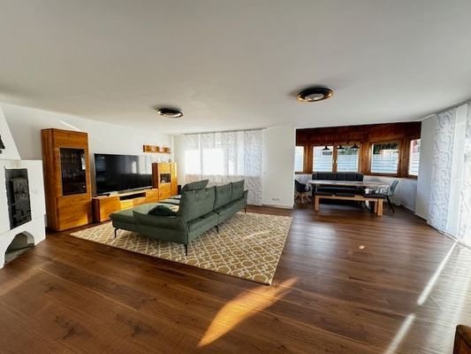 Wohnzimmer mit Kaminofen
