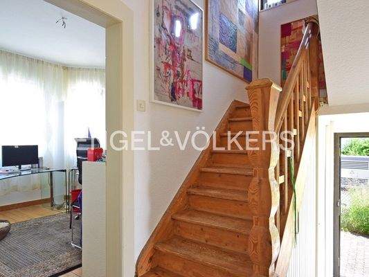 Klassische Holztreppe