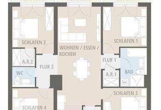 Wohnungsgrundriss Röthenbach WE 38