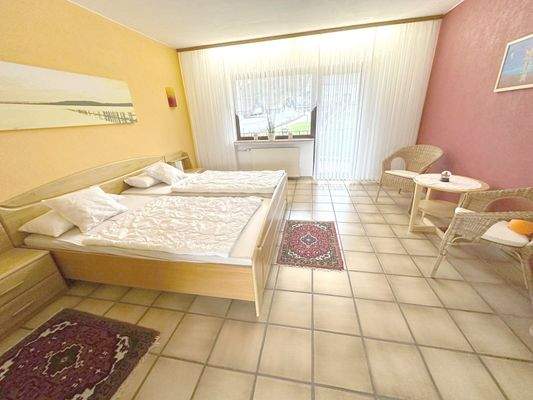 Wohnbereich/ Schlafzimmer mit Balkon