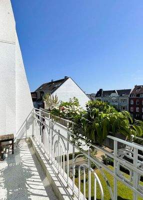 Schlafzimmer mit Balkon