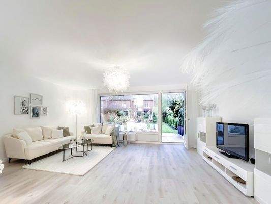 ... mit Blick in den Garten