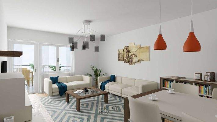 Visualisierung Wohnzimmer