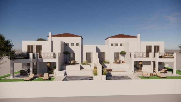 Kreta, Roussospiti: Neubau-Projekt! Villa mit Meerblick, privatem Garten und absoluter Privatsphäre zu verkaufen