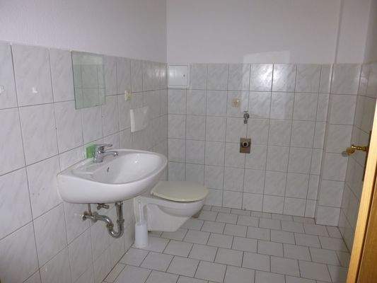 Gäste-WC mit WM-Anschluß