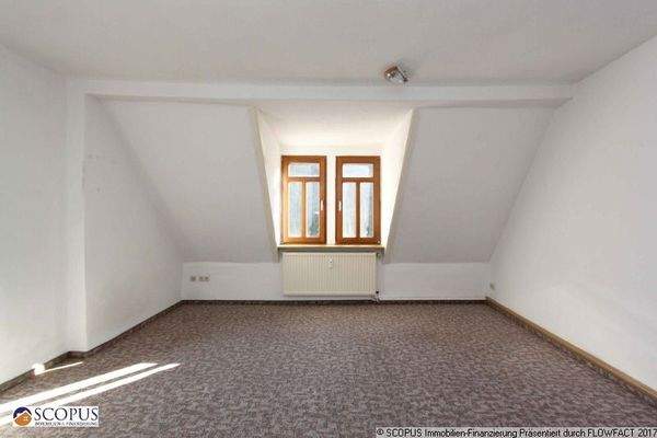 Wohnzimmer im Dachgeschoss