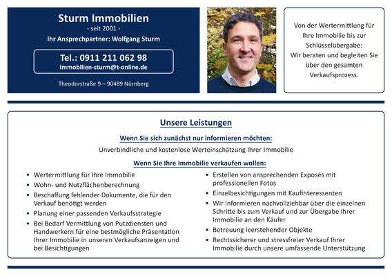 Sturm Immobilien, Unsere Leistungen
