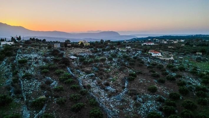 Kreta, Kefalas: Grundstück mit atemberaubendem Mee