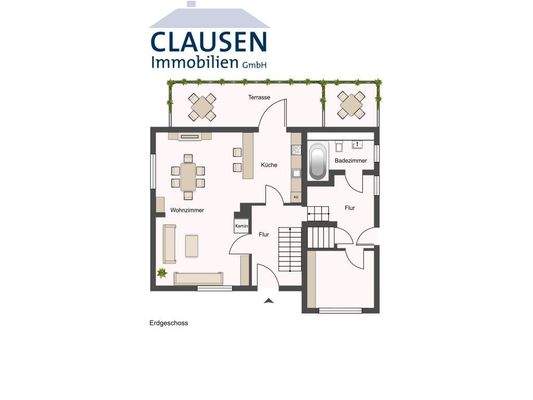 skizzierter Grundriss EG