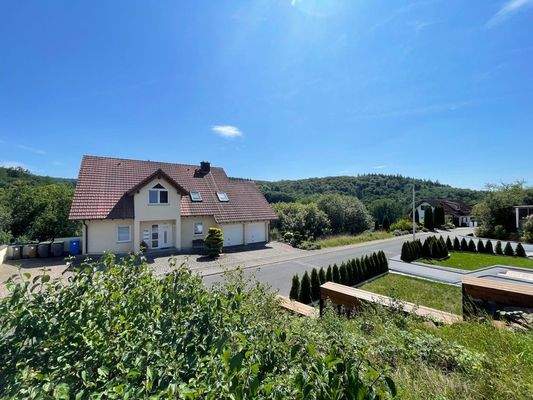 Blick vom Grundstück