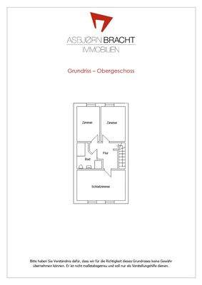 Grundriss OG ohne Gewähr - nicht maßstabsgetreu