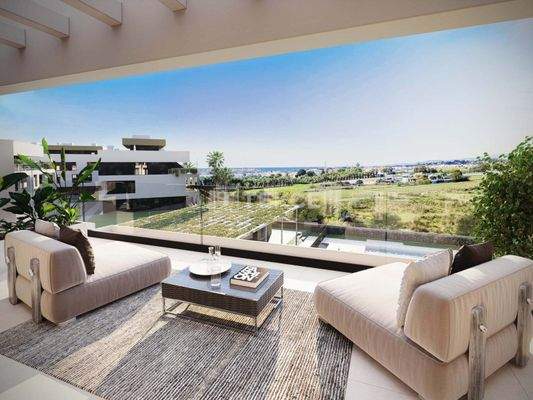Sea View Flats in Complex with Rich Amenities in Estepona