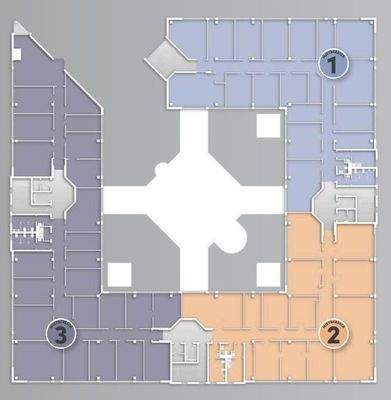 Flächenaufteilung 2. OG