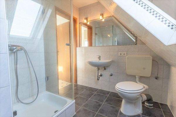 Tageslichtbad mit Dusche im DG