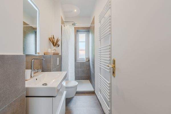 Modern bathroom with showe Berlin apartment for rent #65-17.jpg