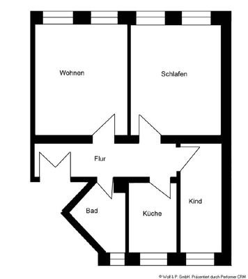 Grundriß WE 9 2OG rechts