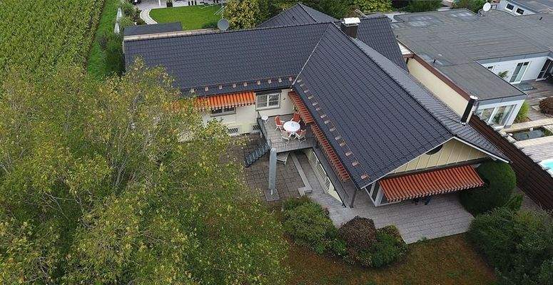 Blick auf neues Dach